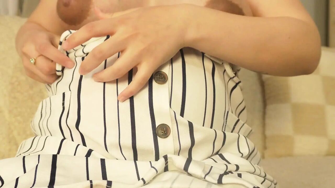 Indian pregnant stepsister shows off her belly and stretch marks then plays with her belly, then plays with her