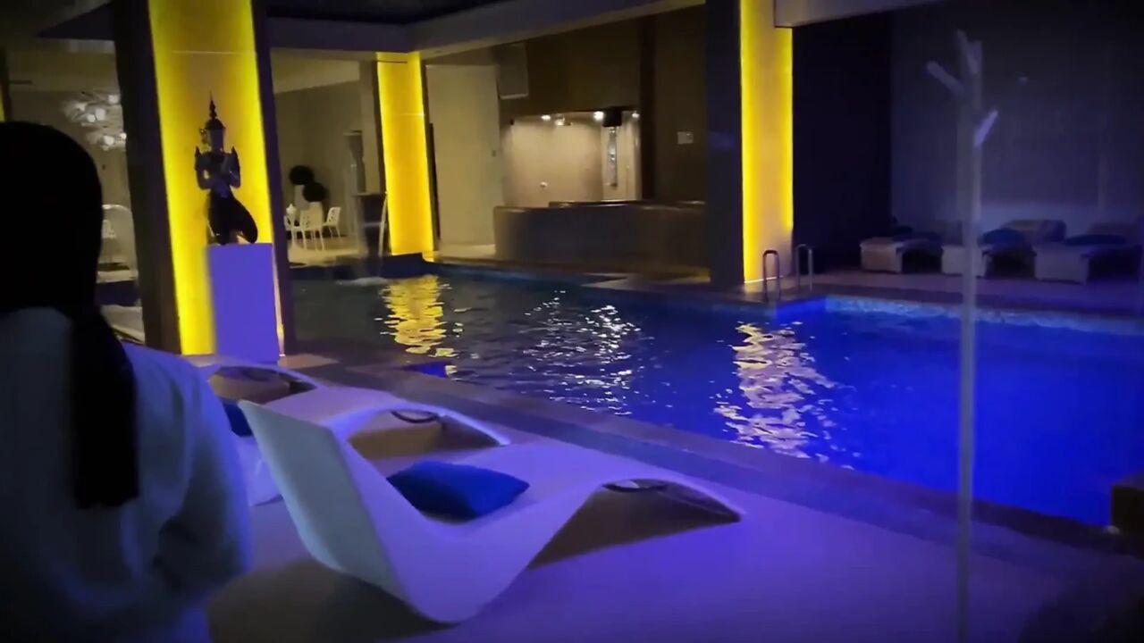 I Fuck My Stepsister's Friend in the Pool While She Goes for Some Drinks