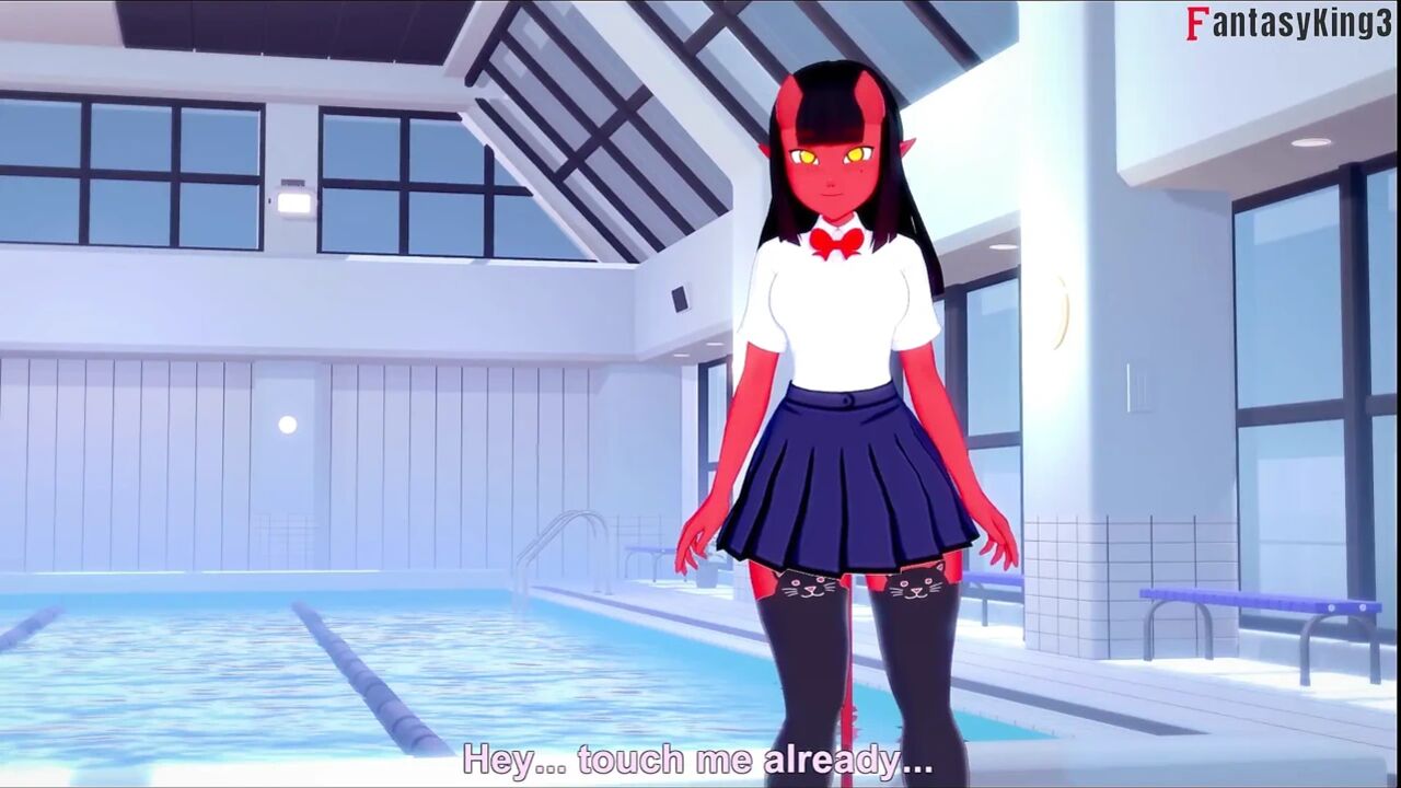 Meru the succubus Bikini POV sex