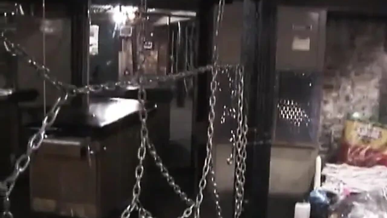 Sexy girl gets tits fondled while bound