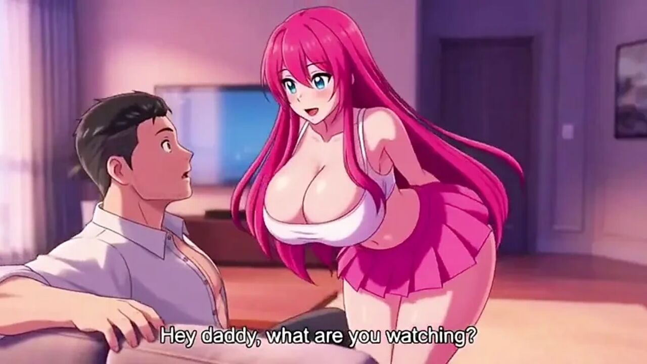 Step daughter seduce step father alone in room