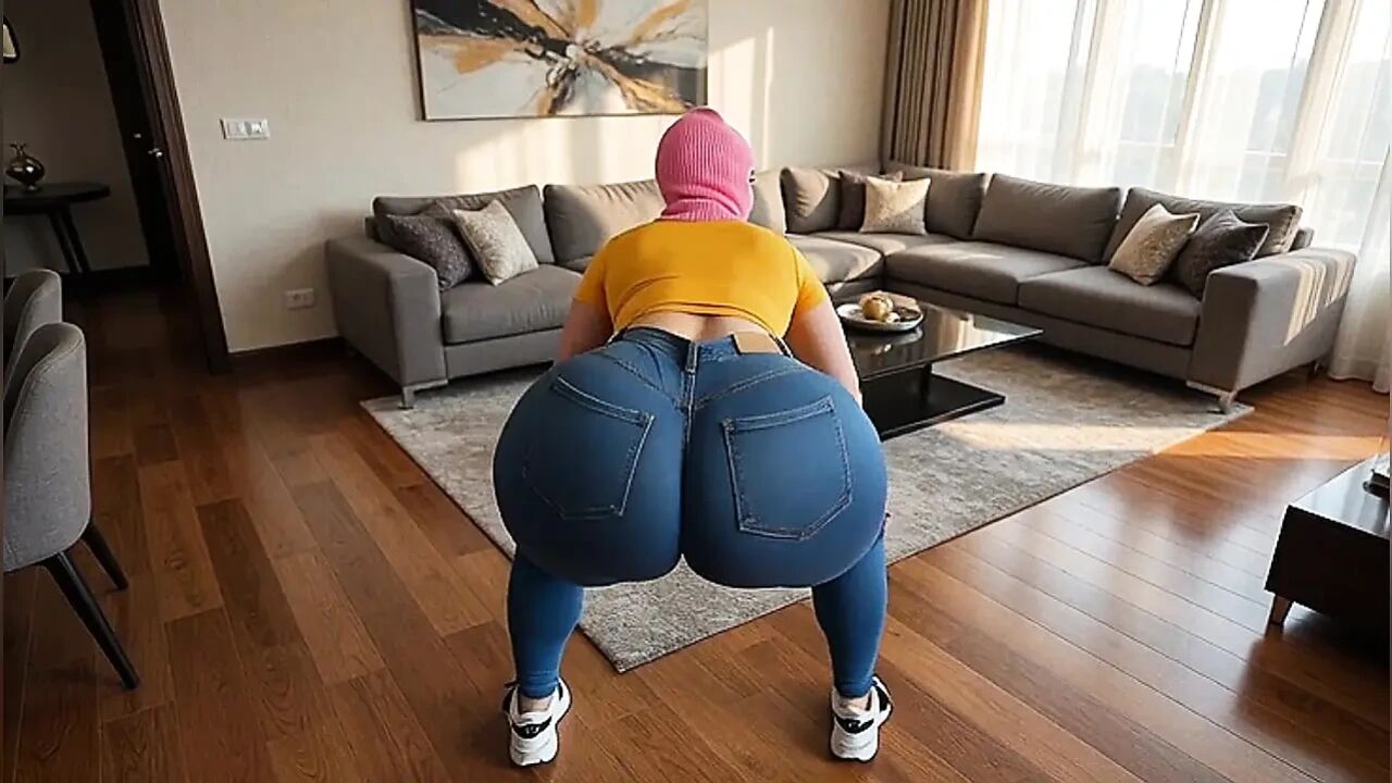 woman with huge ass wearing jeans