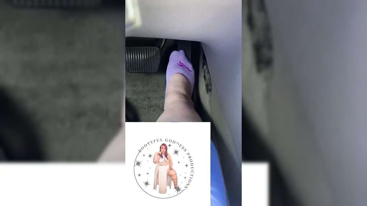 Pedal Pumping in Purple Socks