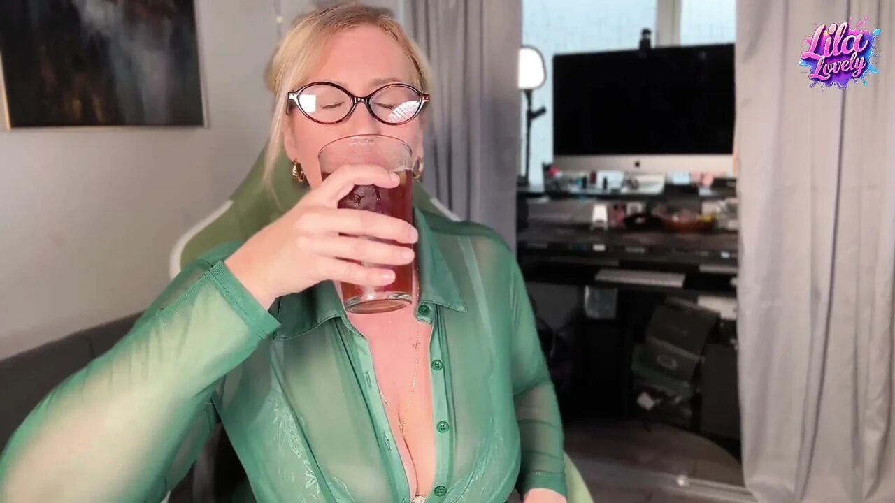 St. Patrick's Day Office Spill: Soaked & Horny, I Squirt Alone on the Couch