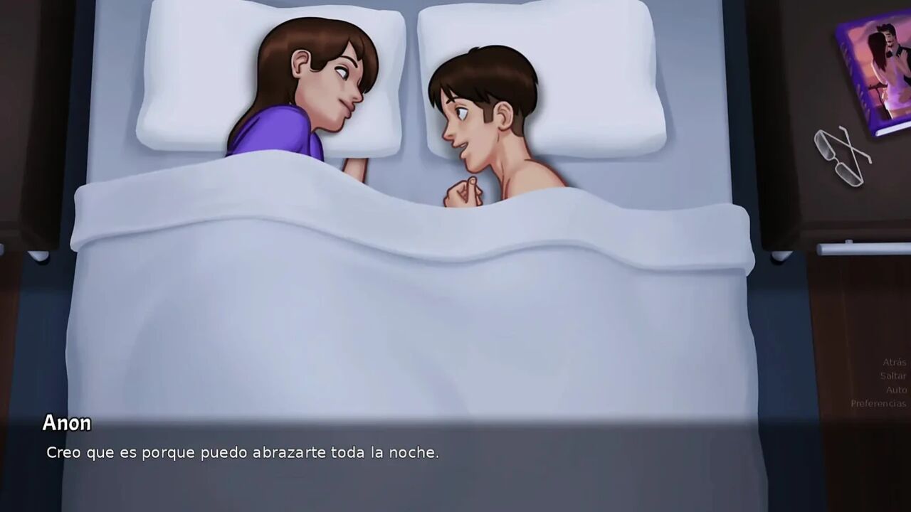 I walk into my stepmom's bed and we end up making love - summertime saga