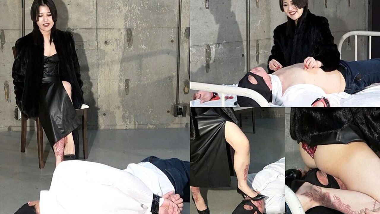 Tickling, Slapping, Riding Crop, Facesitting, Nipple Pinch, Female Boss Catches and Punishes Man Who Skip Out on a Debt