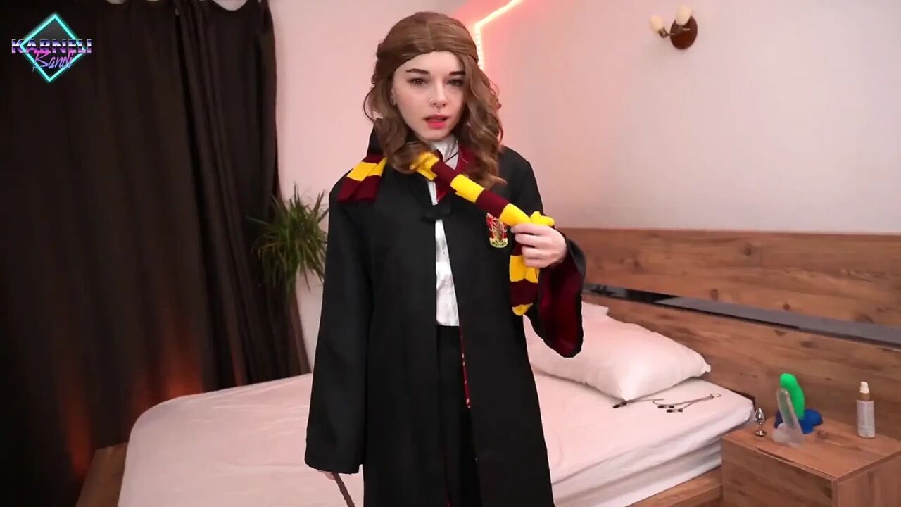Young Sorceress Has Fun with Dragon Cock