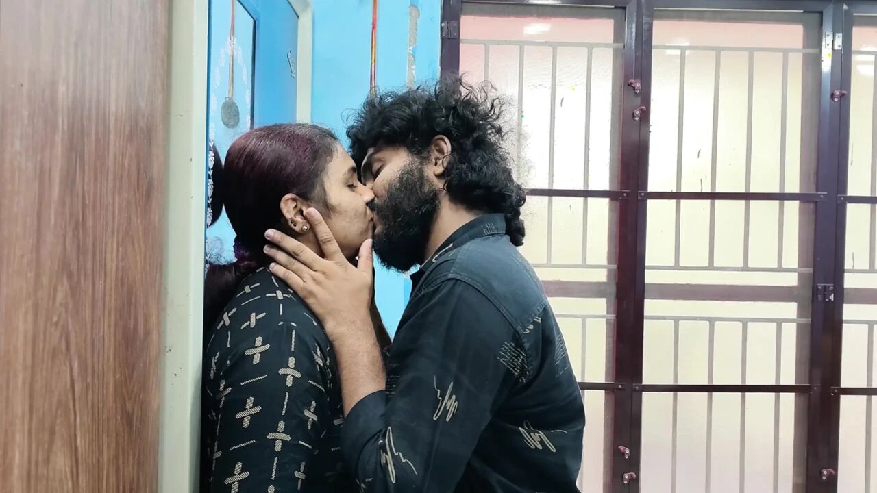 Hot lip lock with tongue kiss