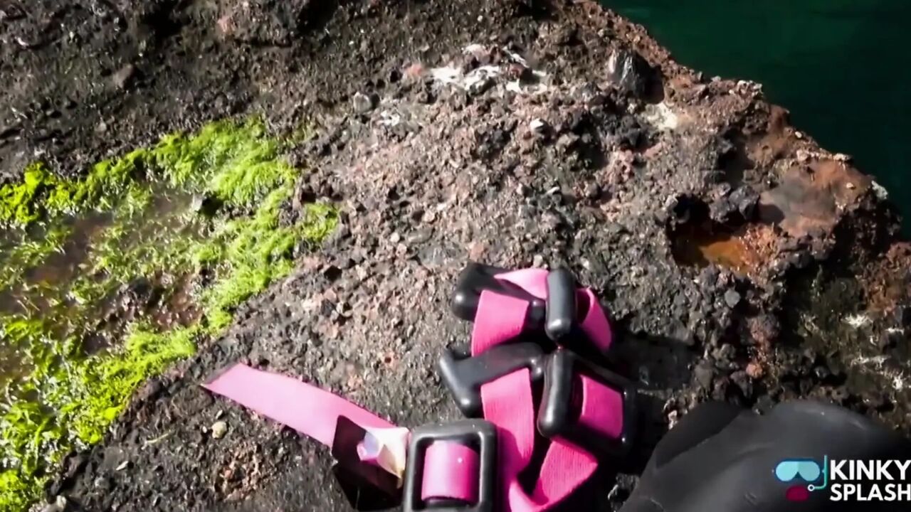 Diving in My Shiny Two-piece Wetsuit