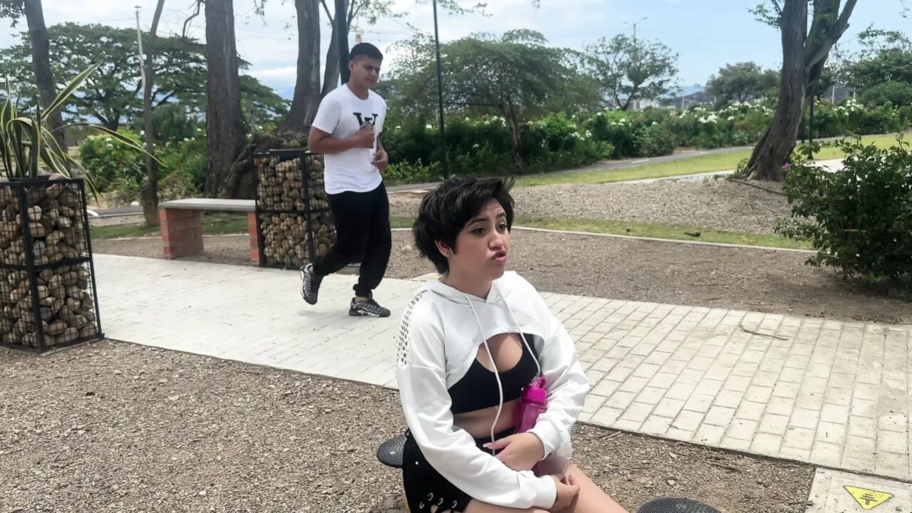 I Find a Guy in the Park and I Ask Him to Play with Me as an Ex-girlfriend to Take Him Home and Give Him the Best Fuck