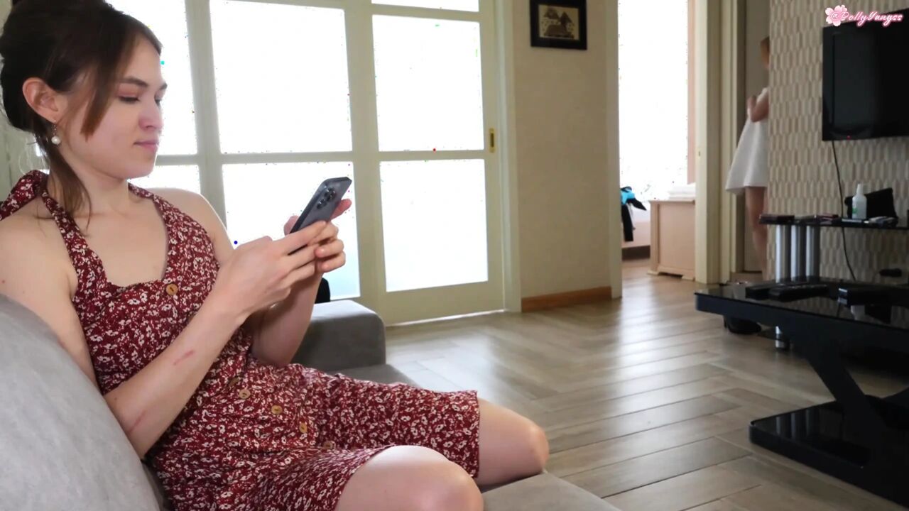 My Darling, I Have a Surprise for You! Guy Fucks Two Hot Lesbian Girlfriends!