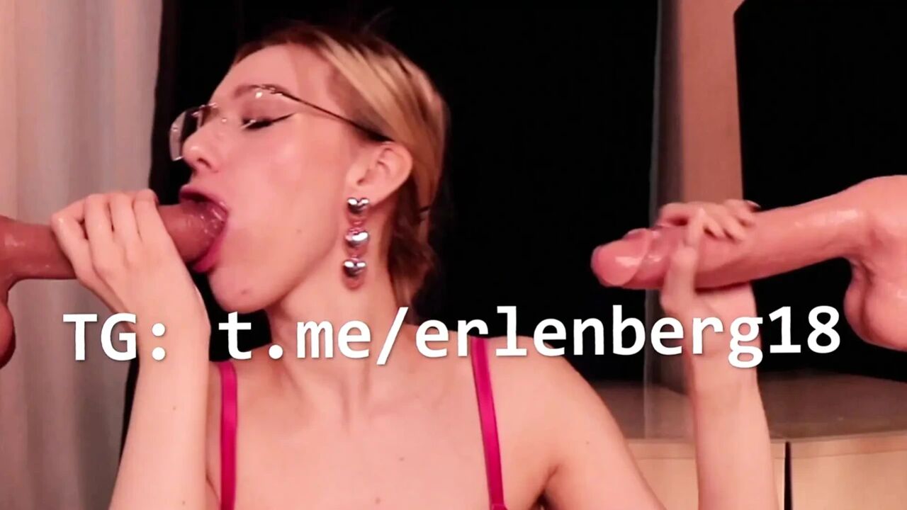 Busty Bitch Gives a Deep Blowjob to a Huge Dick - Freya Erlenberg