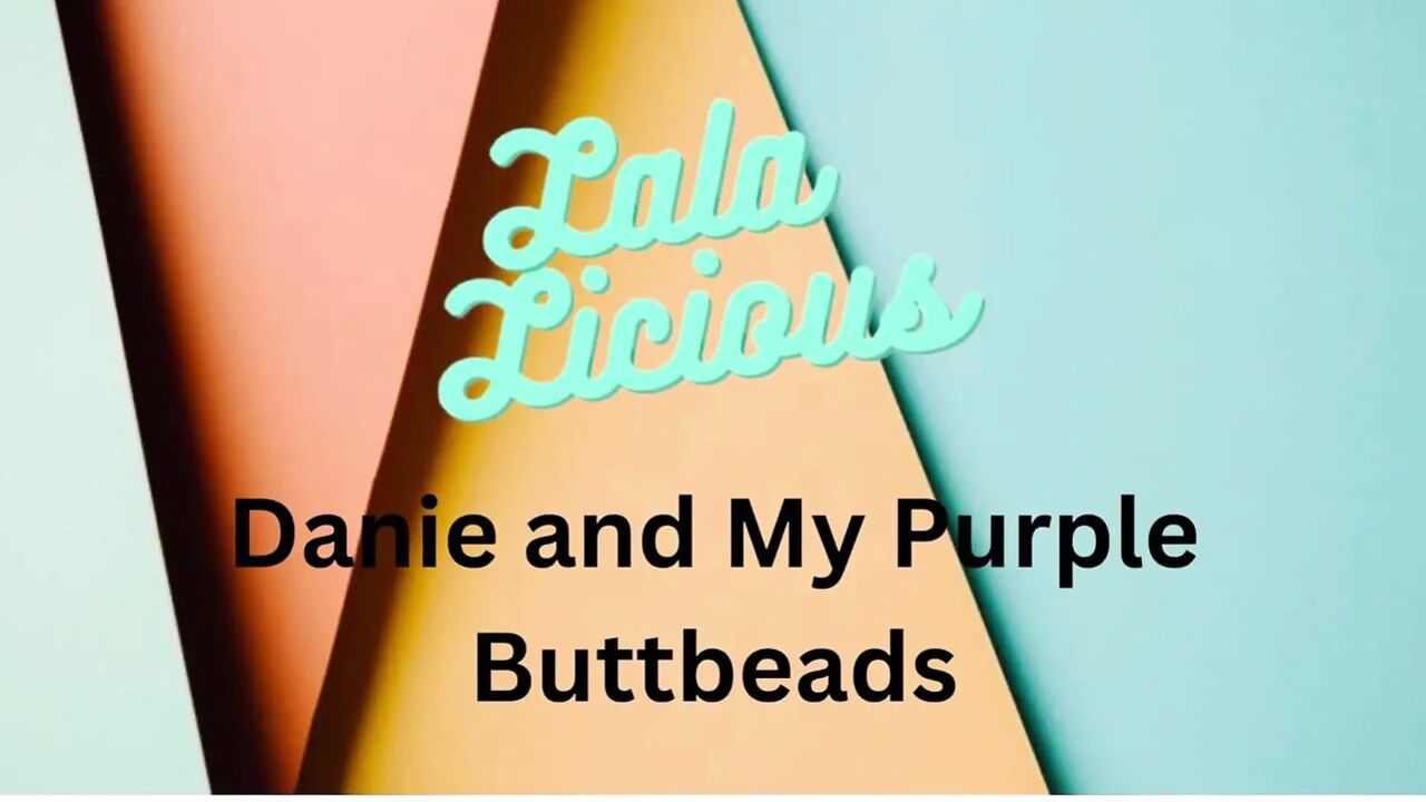 Masturbating with Purple Buttbeads