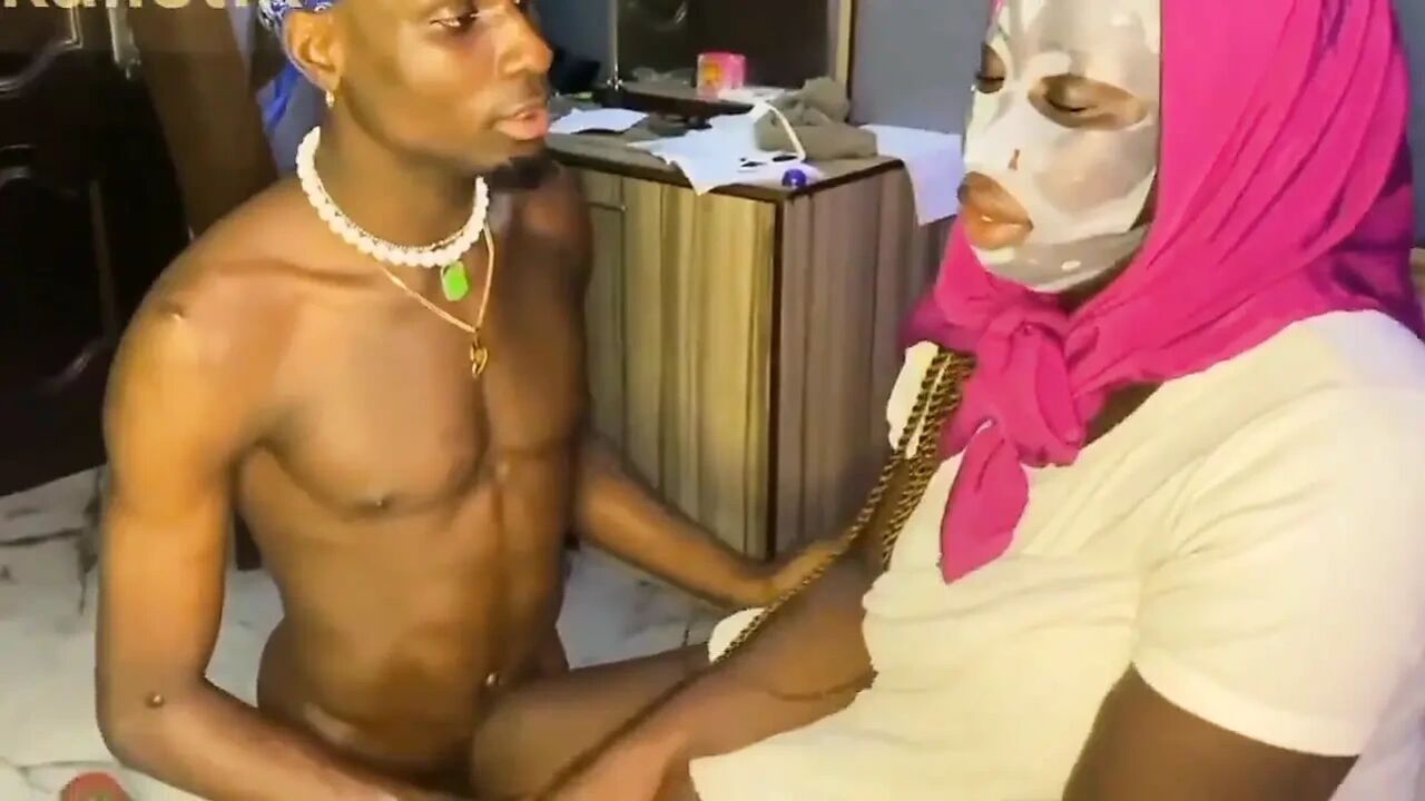 BBW Hijab Newly Married Wife Pretending to Be Innocent Convinced to Cheat One More Round