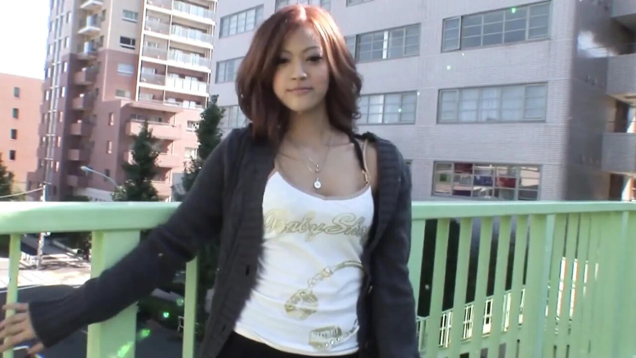 Tender Japanese hottie moans while her pussy is filled with jizz