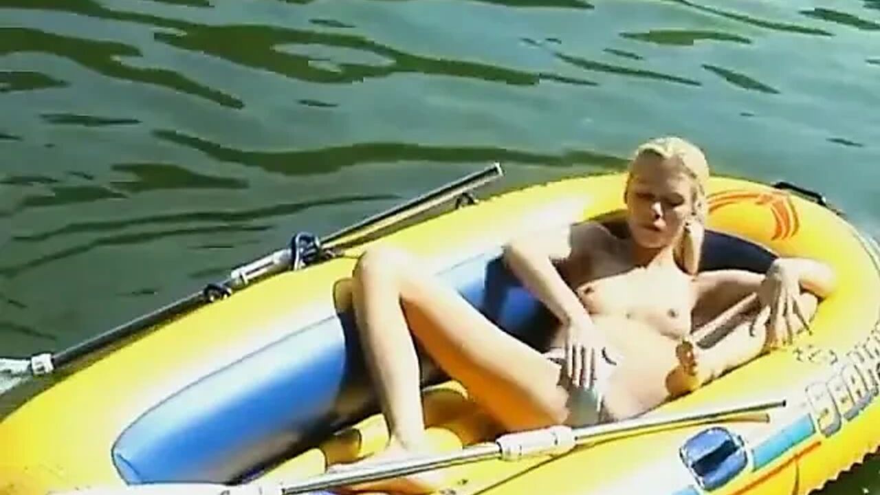 Debbie Masturbating in a Rubber Boat