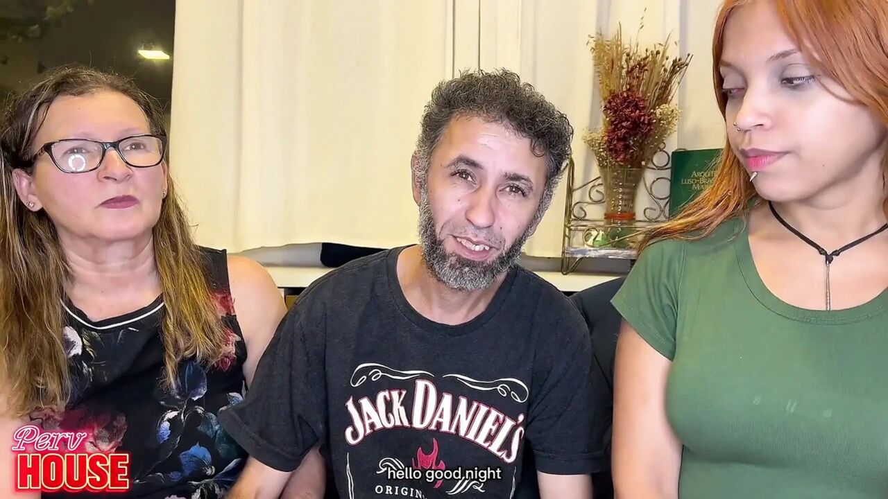 Personal Trainer Fucks Married Woman, While an Old Woman Sucks the Cuckold's Dick