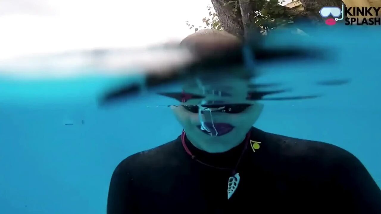 Underwater Wetsuit JOI in My Private Pool