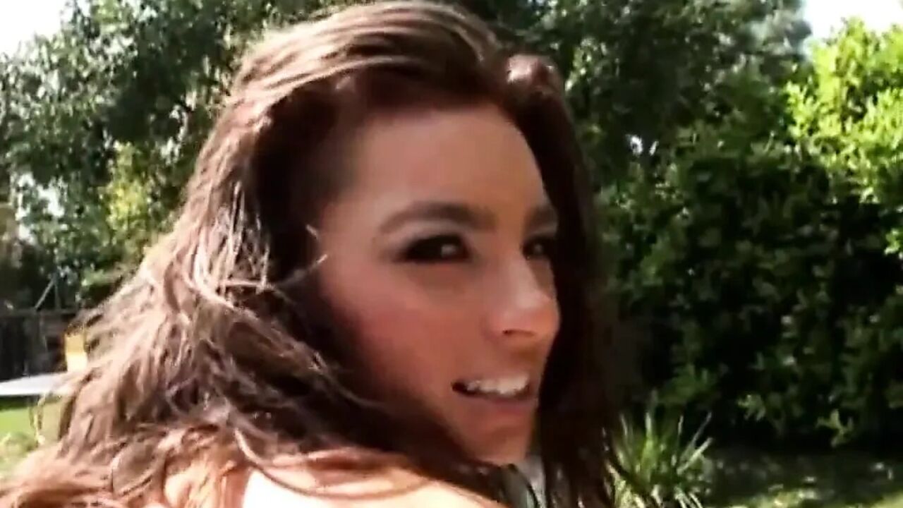 Hard anal impact for a sexy brunette