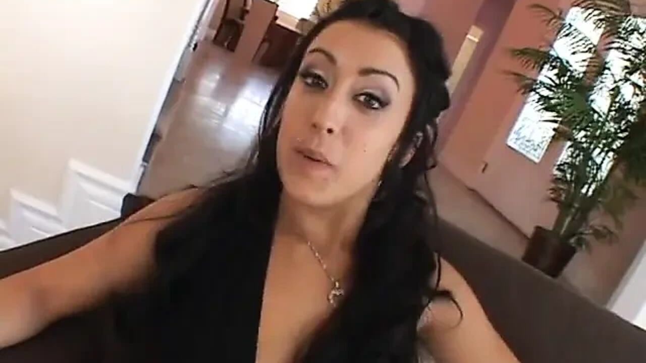 Latina has got a huge cock inside her vagina