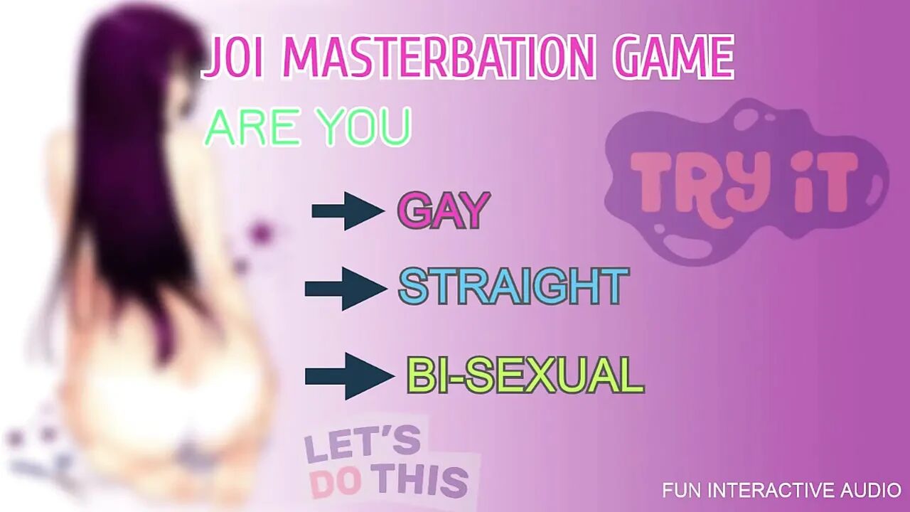 AUDIO ONLY - JOI masturbation game are you straight gay or bi