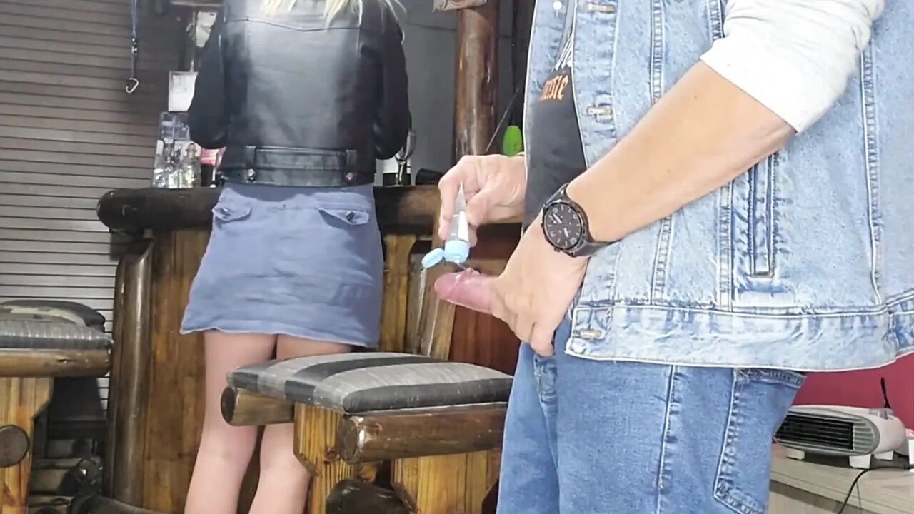 Biker Chick Gives Me a Tight Handjob That Leads to Massive Cumshot