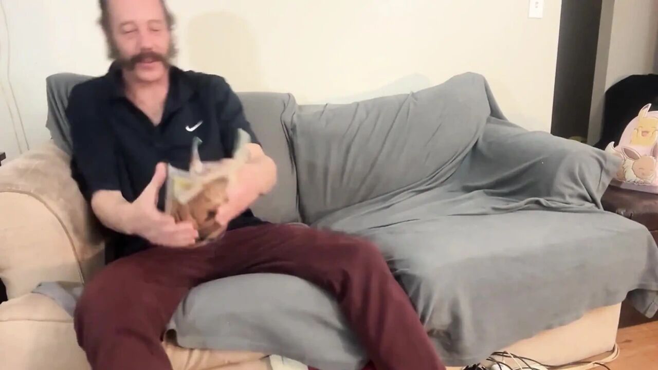 Step Daughter Catches Step-dad Wanking It to Porno Mag