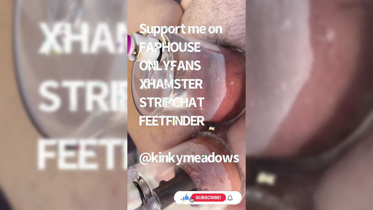 Extreme Close up Double Vacuum Pumping Ass and Pussy