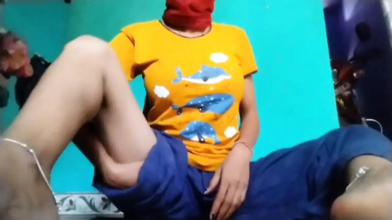 Indian beautifull girl doing fingering in home