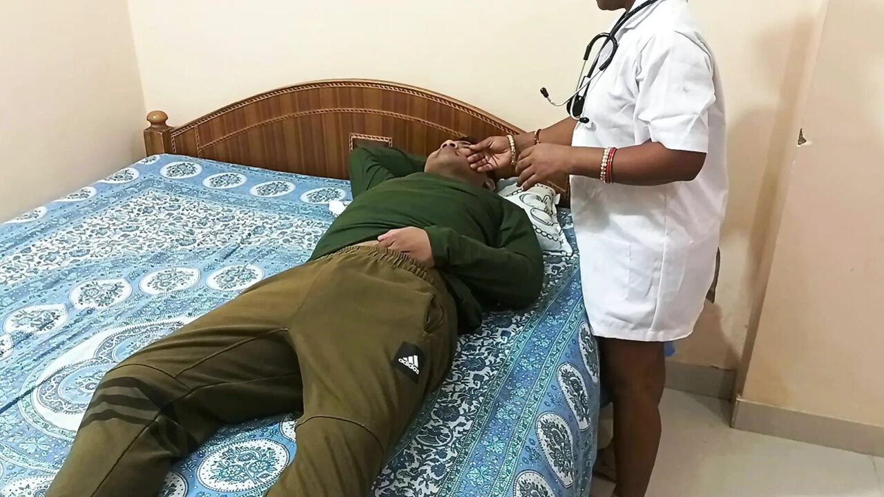 Hospital Nurse Kavya Sharma Fucked Hardcore and Nicely Blowjob with Patient at Bedroom