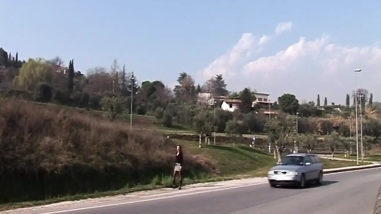 Tattooed MILF Picked up for Car Blowjob and Bed Pounding