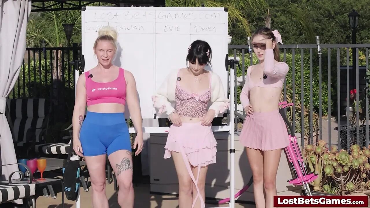 Push-ups test their strength in this wild strip game