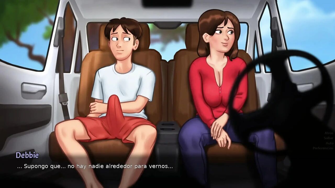mommy outside and inside house stepson - summertime saga