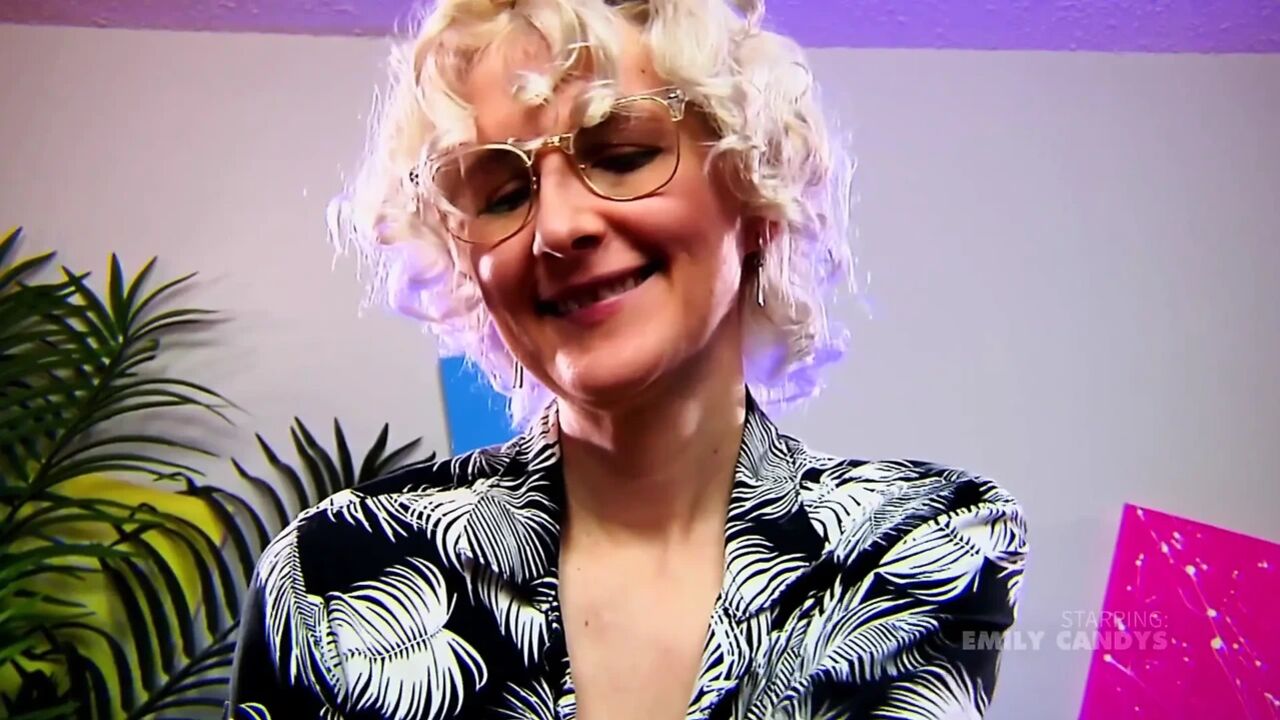 Curly MILF Controls His Orgasm and Ruins His Handjob