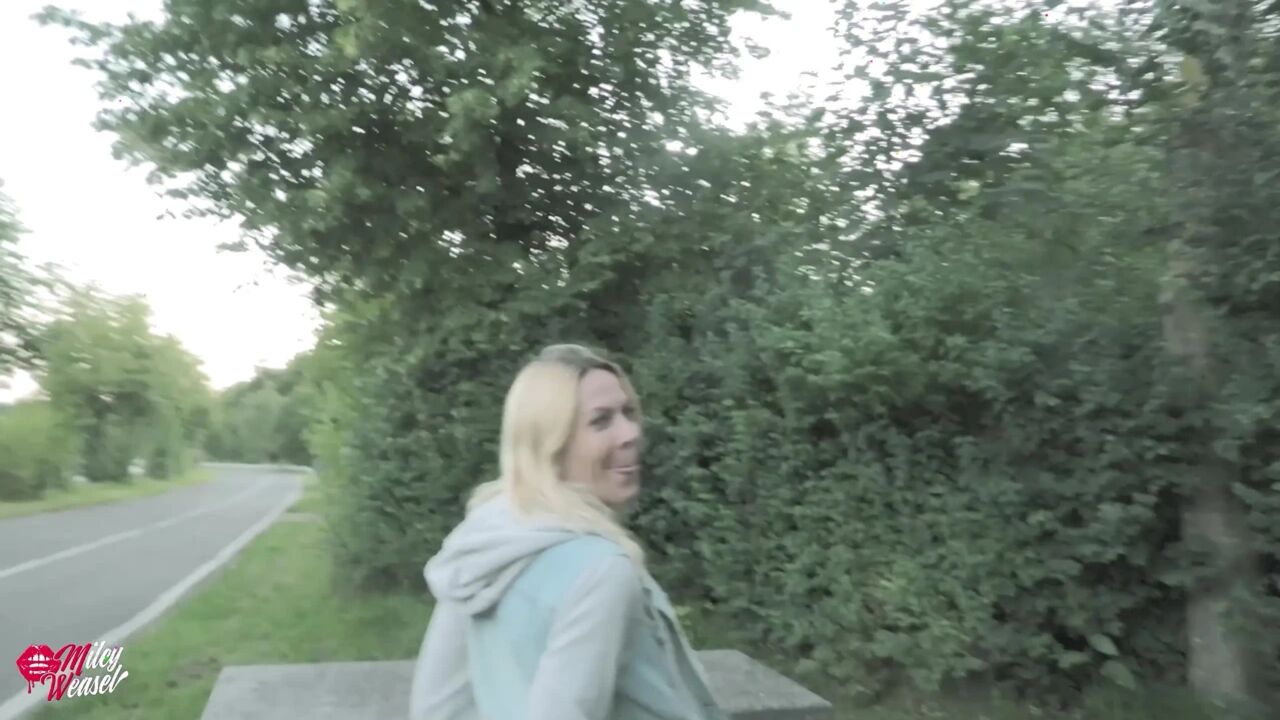 Blonde Angel Quickly Fucked in Public the Parking Lot!!