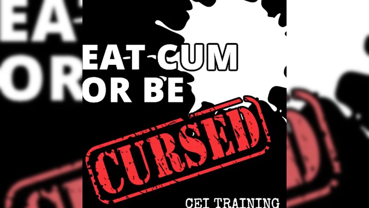 AUDIO ONLY - Eat cum or be cursed CEI training