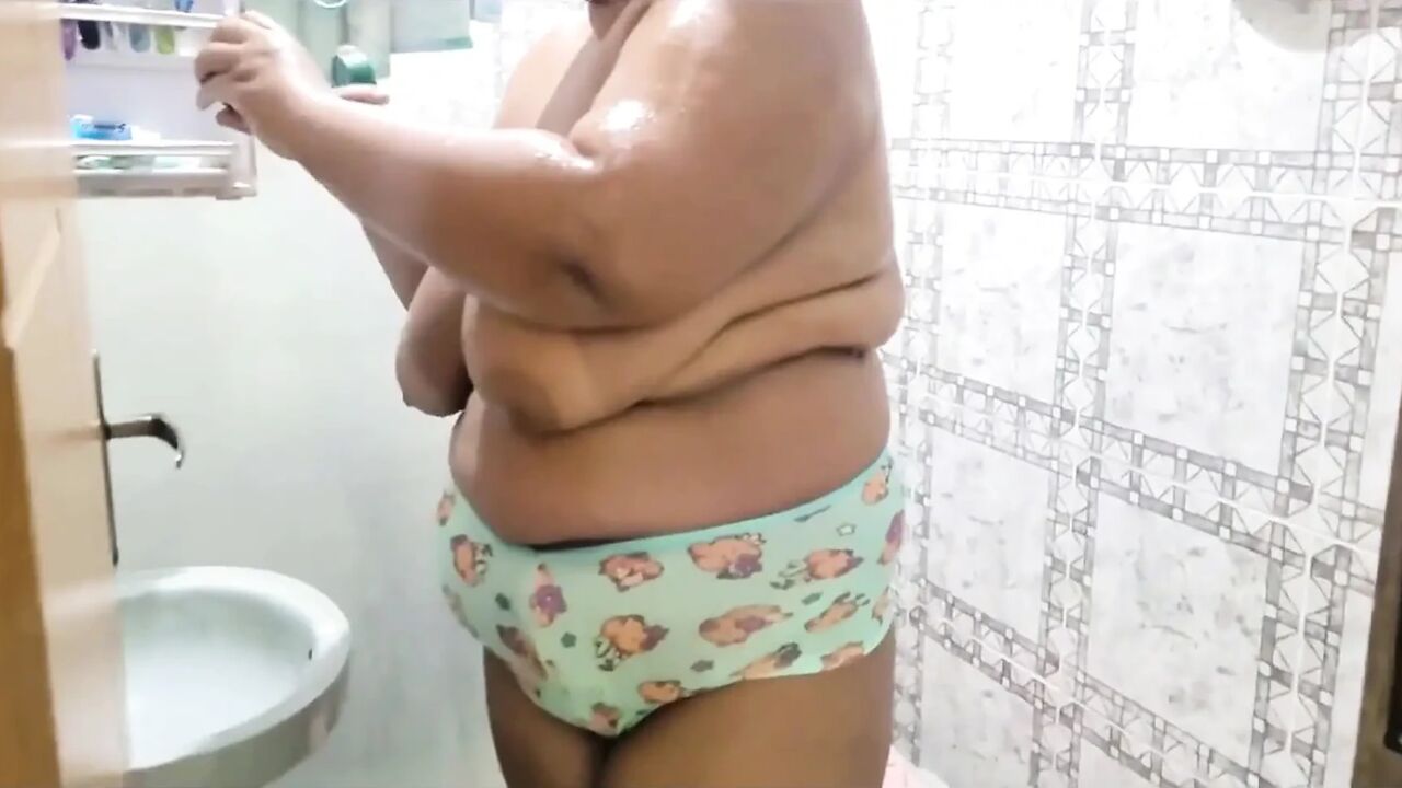 My Chubby, Sexy, and Naughty Stepmother Was Taking a Shower When She Caught Me Masturbating and We Fucked