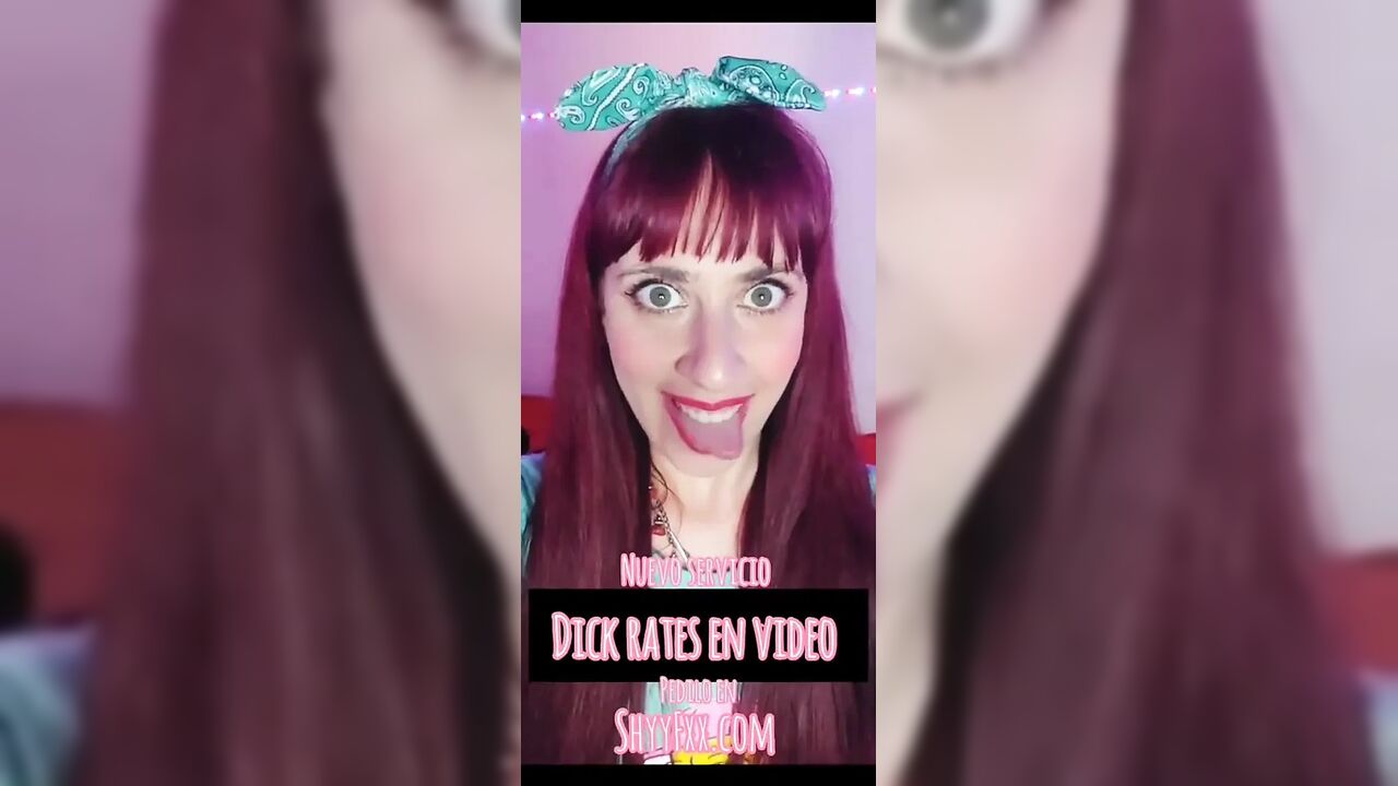 Shyyfxx New Service! Dick Rates on Video! Enjoy and Order Yours
