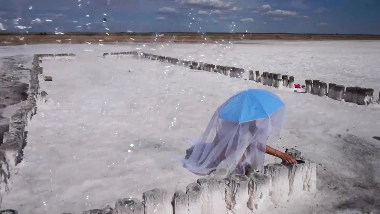 White Silence on Salt Lake Elton