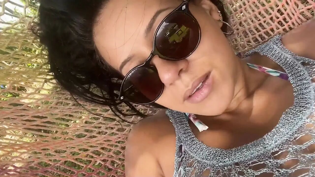 I was relaxing in the hammock and I got really horny.