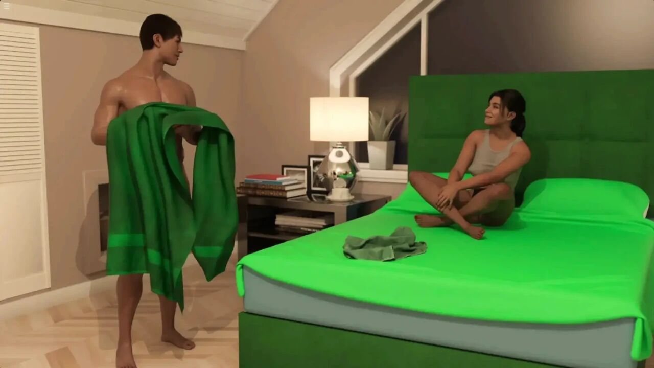 Stepmom Saw Me Naked Then We Have Sex On Bed