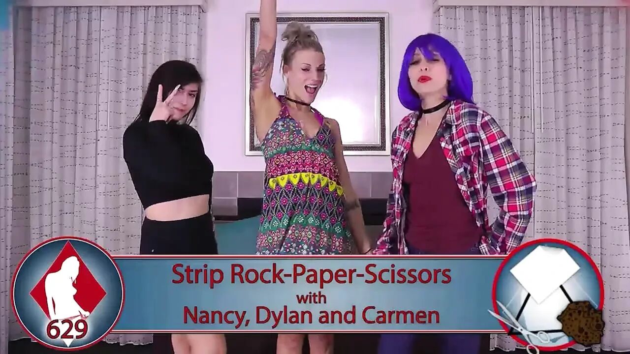 She left the Strip Rock Paper Scissors game with a smile on her face