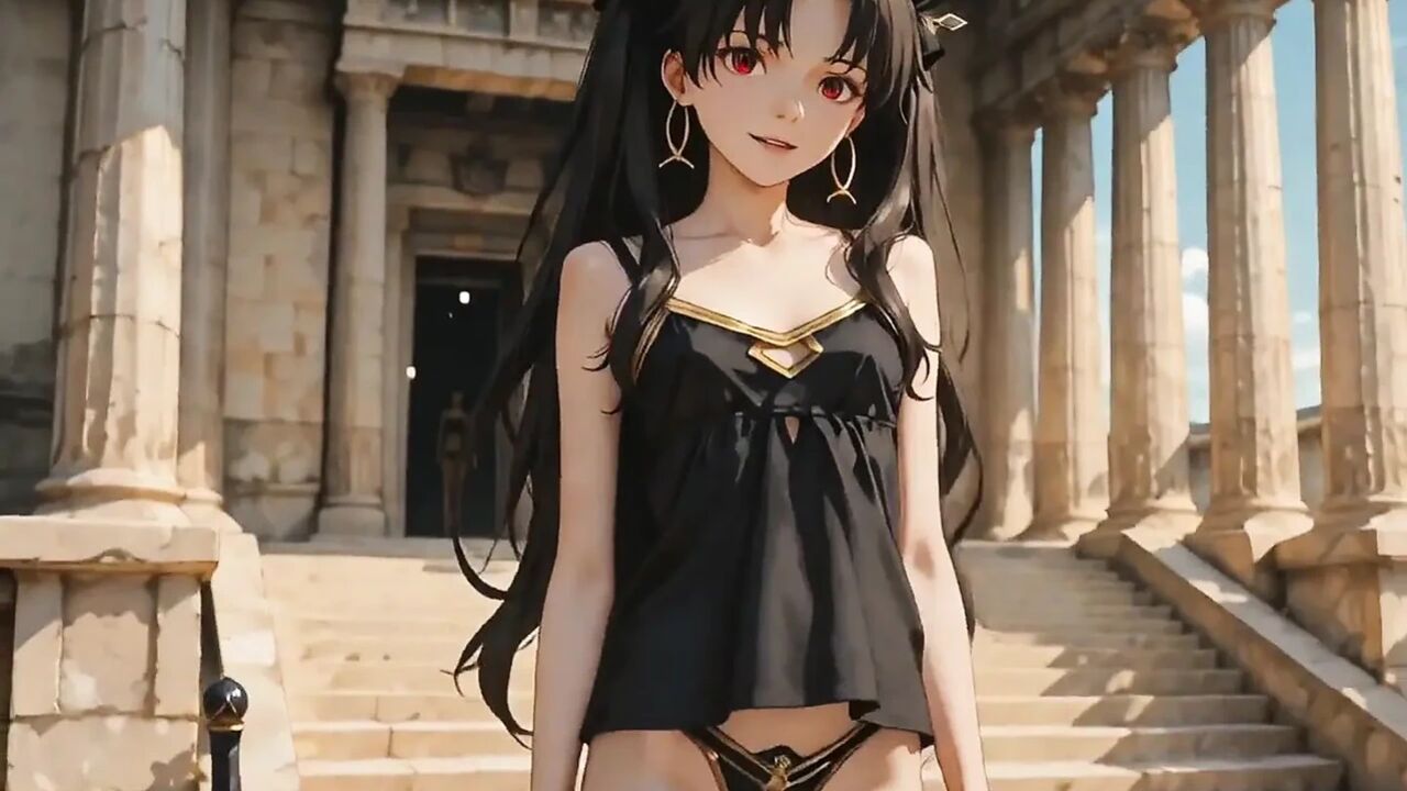 She Undressed Slowly in the Temple at Dusk