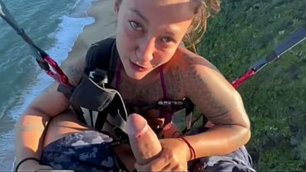 I gave my pussy away while paragliding.
