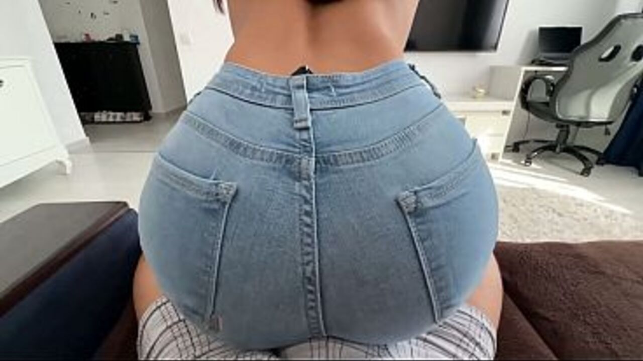 Step sis knows how to turn me on, Humping and riding my Cock in tight Jeans