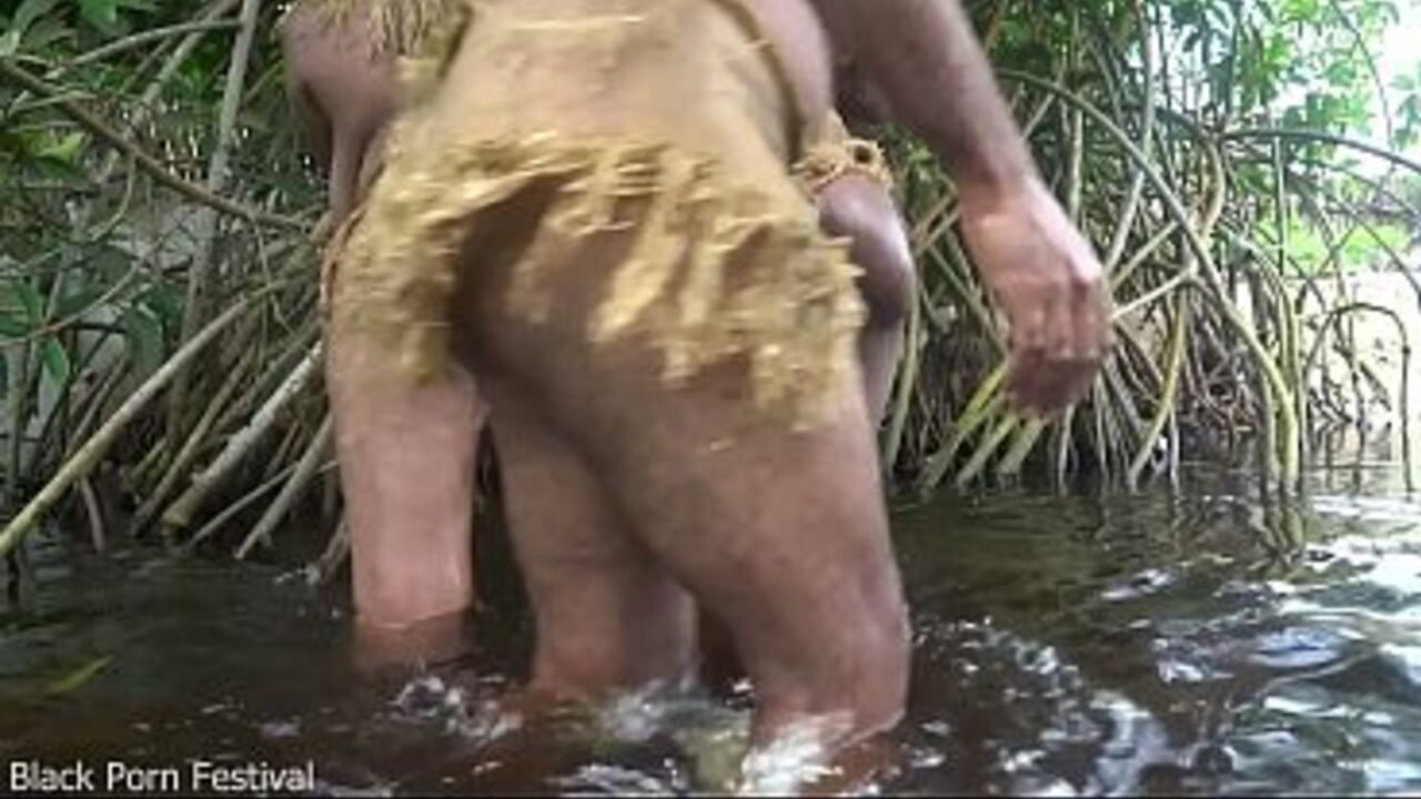 This lucky African villager has a skinny and a busty bitches to fuck anytime