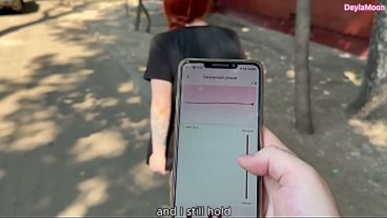 Brought to orgasm in a public place
