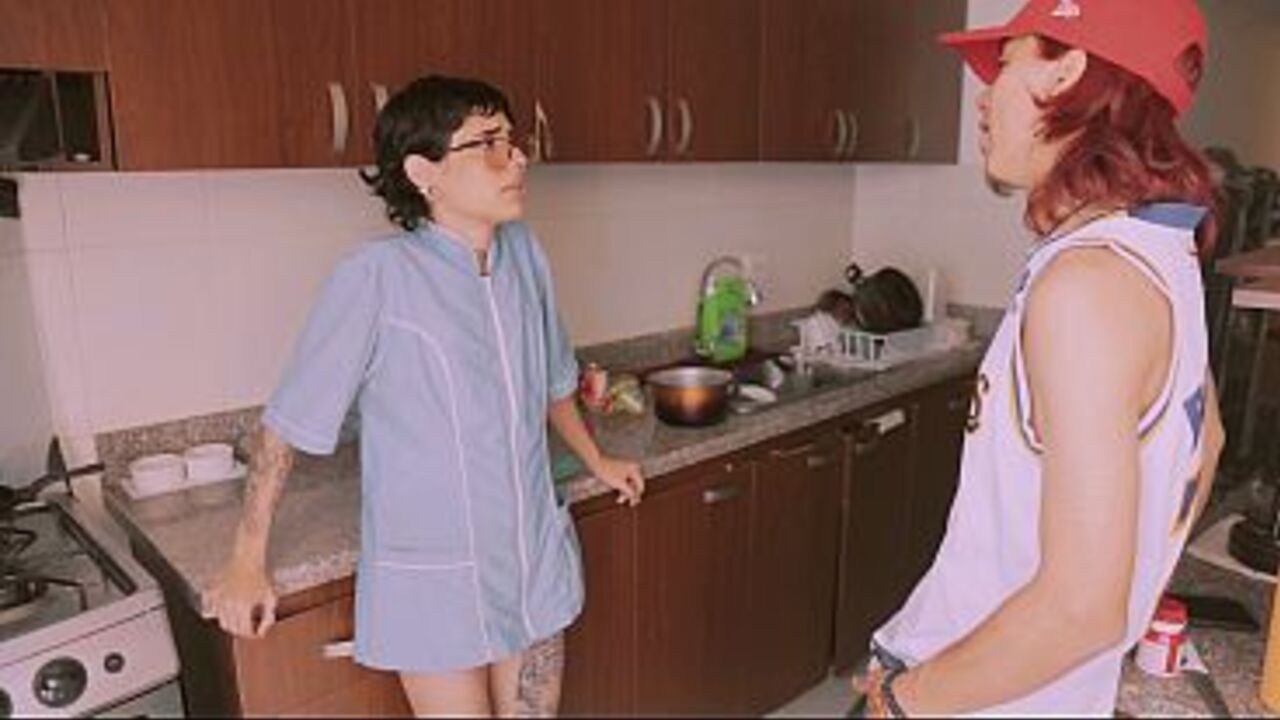 The cleaning lady is a total whore